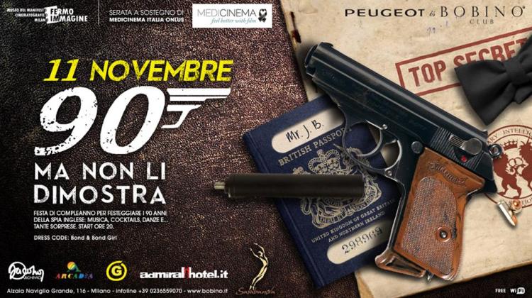 Medicinema allo Zerozerosette Fest per festeggiare 90 anni James Bond