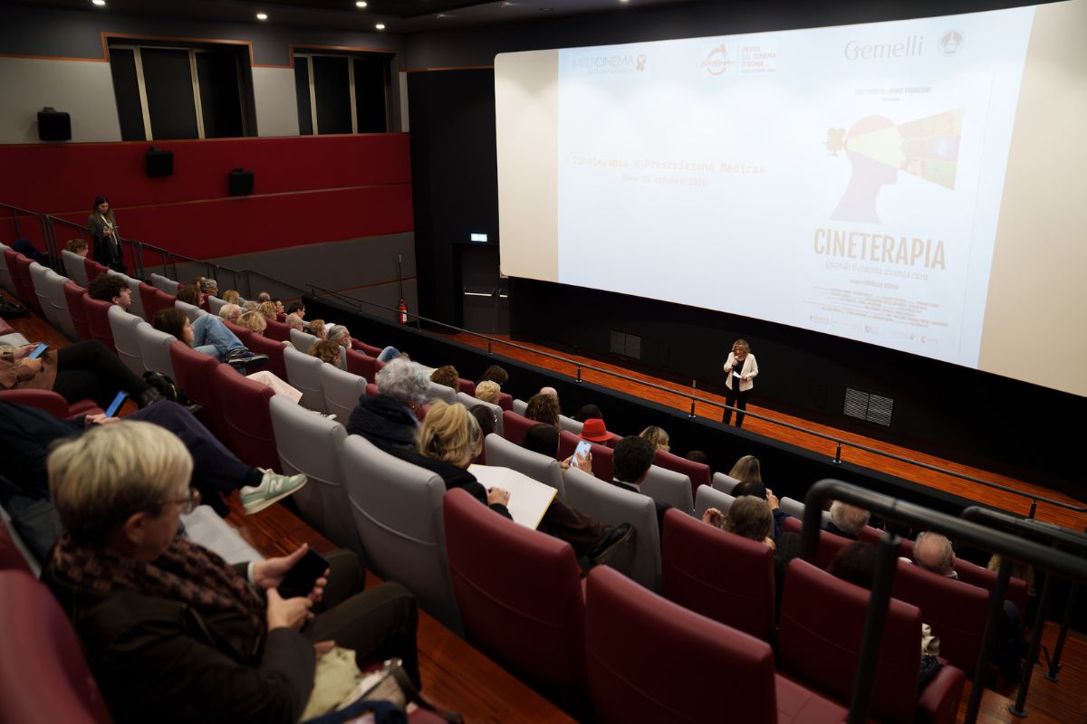 Cineterapia e prescrizione medica convegno Policlinico Gemelli Medicinema Italia 21 ottobre 26